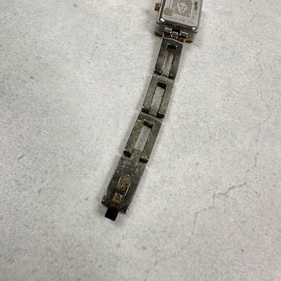 Anne Klein Watch Womens 16mm Rectangle Two Tone Link Band Quartz New Battery - Picture 16 of 16